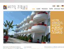 Tablet Screenshot of hotelzodiaco.com